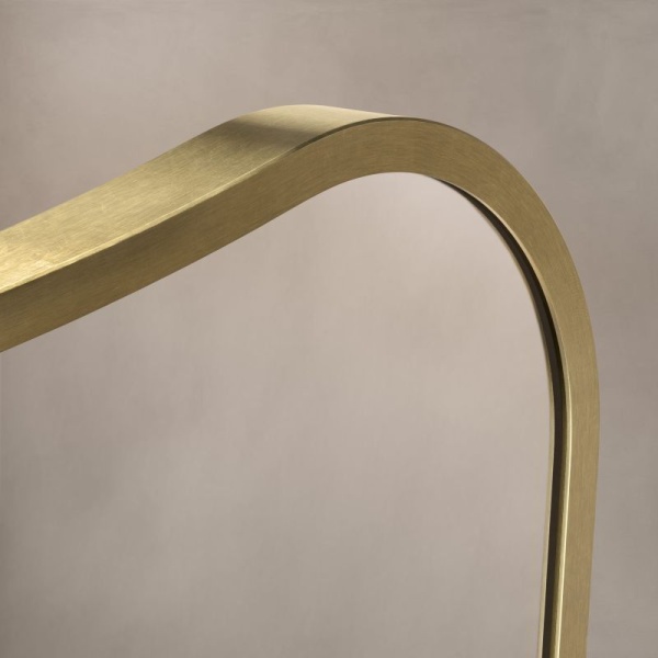 Delphine Mirror 60 x 90cm - Brushed Brass